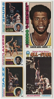 1976-77 and 1978-79 Topps Basketball Complete Sets Pair (2 Different)
